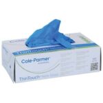 Cole-Parmer Essentials ThinTouch™ Powder-Free Blue Disposable Nitrile Gloves - Image 3