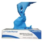 Cole-Parmer Essentials ThinTouch™ Powder-Free Blue Disposable Nitrile Gloves - Image 2