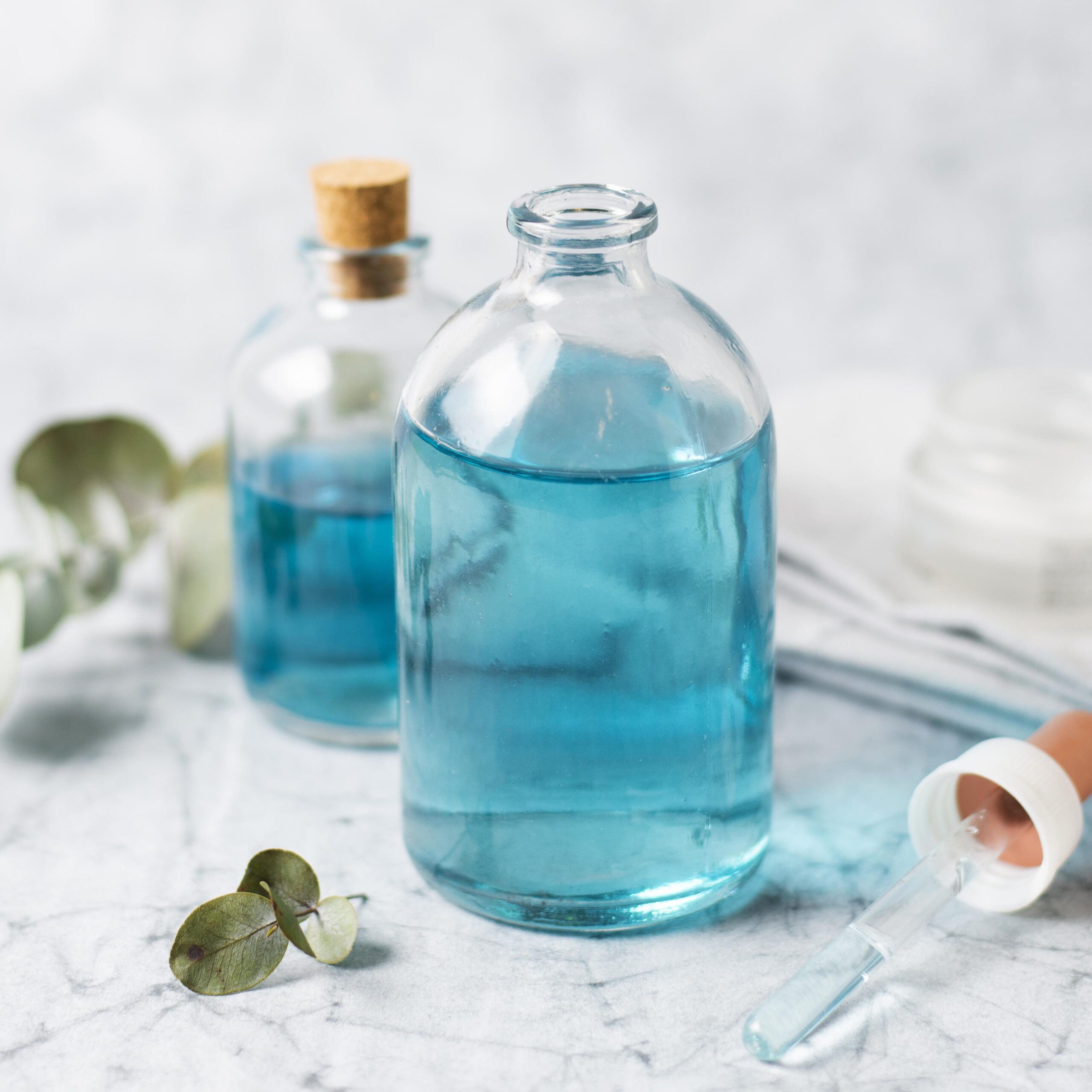 spa beauty treatment blue oil glasses scaled